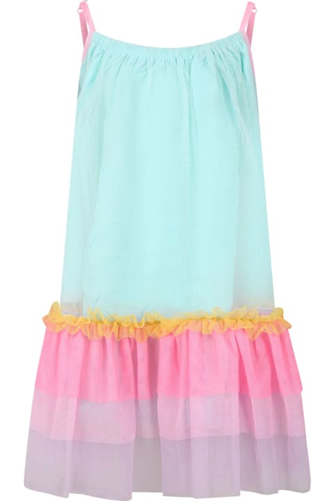 Dresses for Girls Billieblush Multicolor Dress For Girl With Ruffles And Flounces