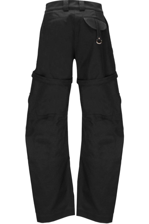 Pants & Shorts for Women Off-White Buckle Detailed Straight Leg Trousers