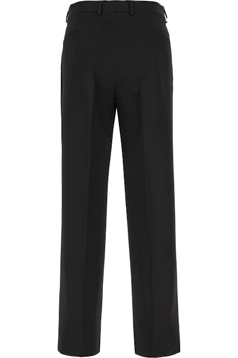 Gucci Men Gucci Black Wool Pants