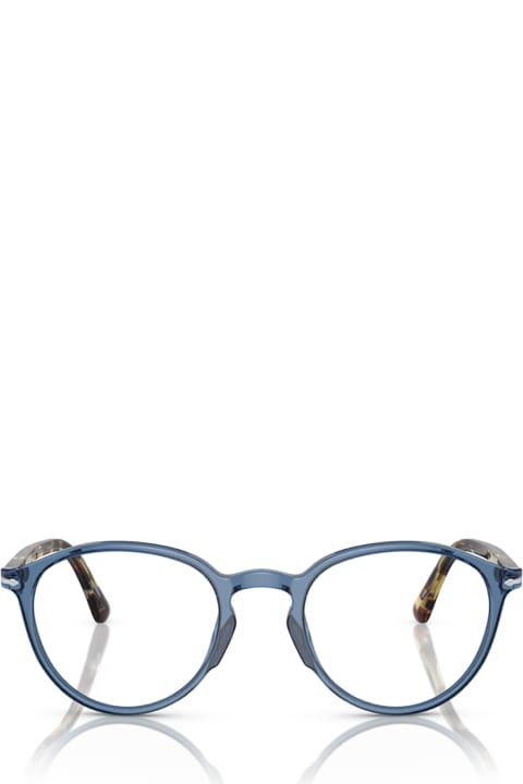 Persol Eyewear for Men Persol Po3218v Transparent Navy Glasses