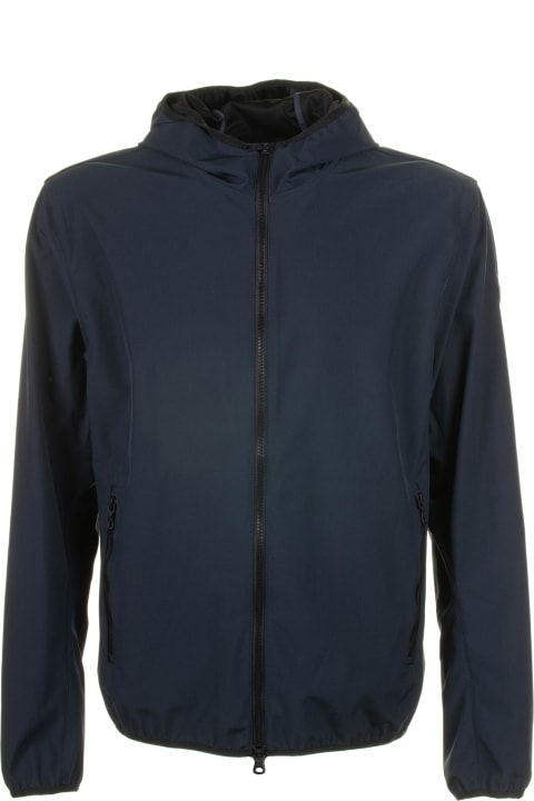 Colmar Coats & Jackets for Men Colmar Blue Jacket With Zip And Hood