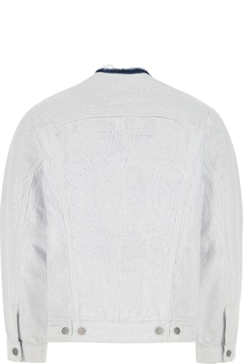 Maison Margiela معاطف وجواكت لـ السيدات Maison Margiela White Denim Jacket