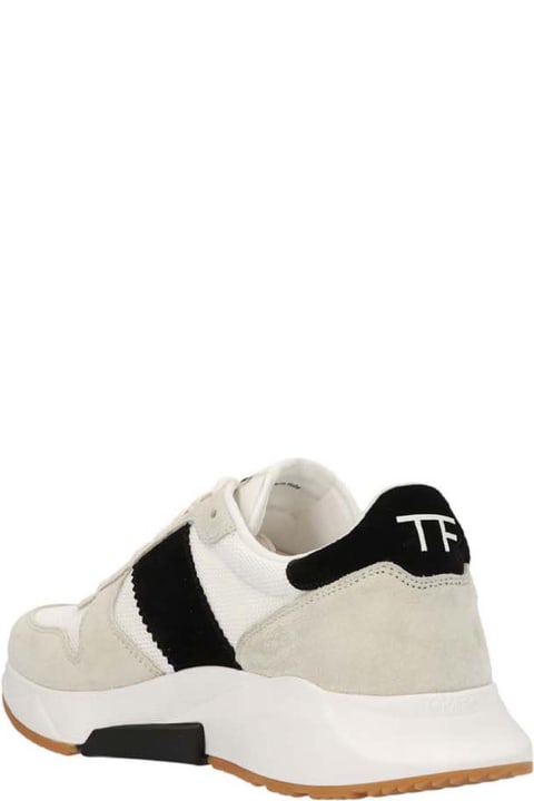 Tom Ford for Men Tom Ford Logo Suede Sneakers