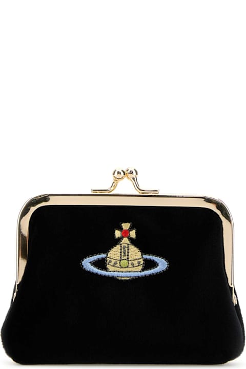 Vivienne Westwood for Women Vivienne Westwood Black Velvet Coin Purse