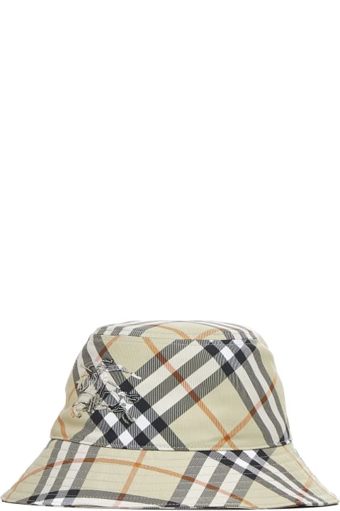 Burberry Accessories for Men Burberry 'check' Light Green Polyester Hat