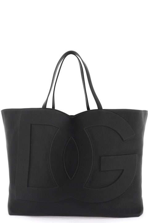 Dolce & Gabbana Totes for Women Dolce & Gabbana Dg Logo Large Tote Bag