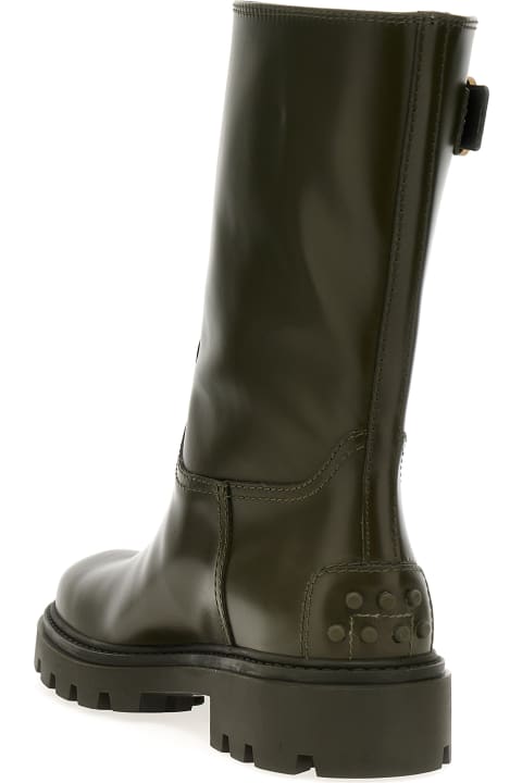 Tod's Boots for Women Tod's Buckle Leather Boots