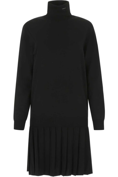 Dresses for Women Prada Black Wool Dress