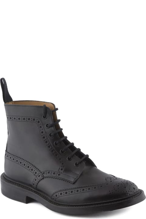 Boots for Men Tricker's Stow Black Box Calf Derby Boot