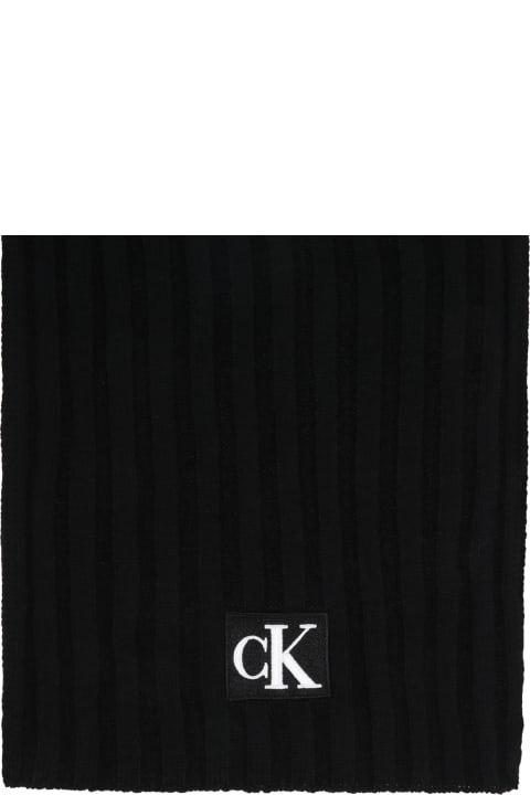 Black Scarf For Kids With Logo