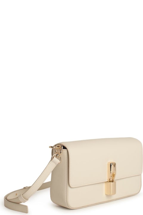 Furla for Men Furla 'iride' Small Cream Leather Crossbody Bag