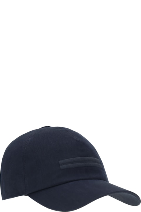 Zegna Hats for Men Zegna Oasi Lino Baseball Cap