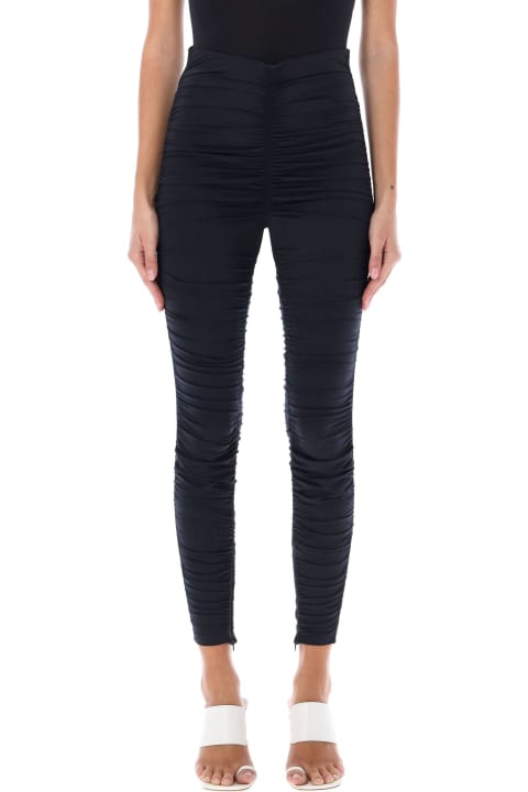 Alexander Wang Cropped Leggings With Crystal Studded Logoed Band