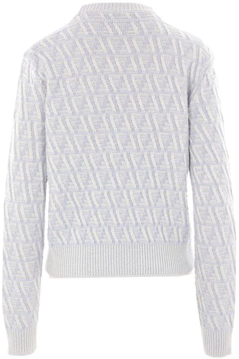 أدوات منزلية Fendi Monogrammed Crewneck Knitted Jumper