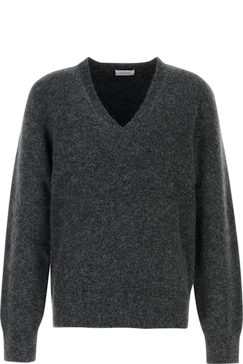 Homeware Ferragamo Charcoal Stretch Alpaca Blend Sweater