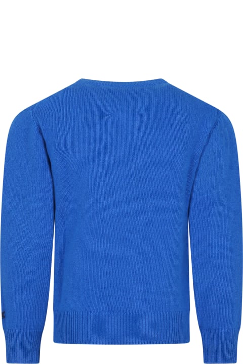 Homeware MC2 Saint Barth Blue Sweater For Boy With Superman