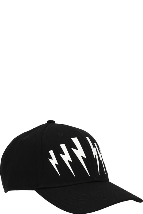 Hats for Men Neil Barrett 'thunderbolt' Cap