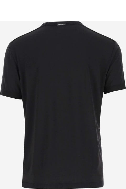 Dolce & Gabbana Sale for Men Dolce & Gabbana Stretch Viscose Blend T-shirt