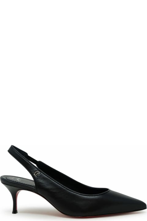 Homeware Christian Louboutin Christian Louboutin Black Leather Sporty 55 Sling