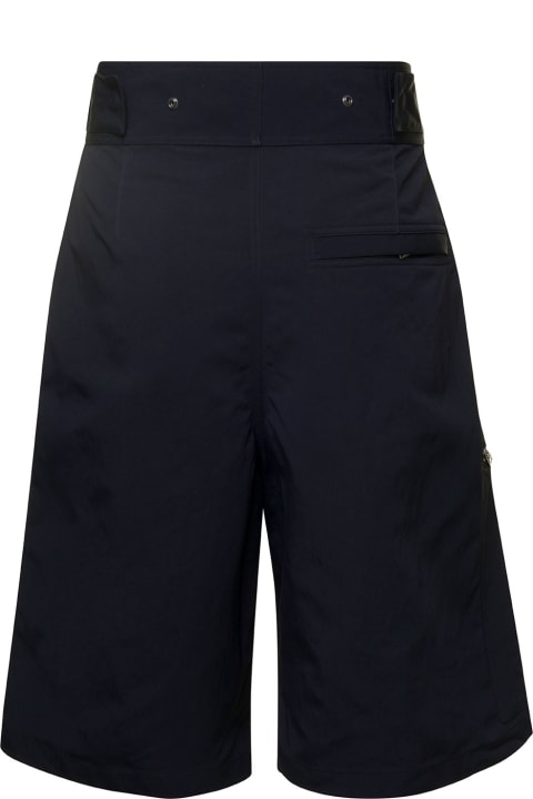 Pants for Men Bottega Veneta Black Bermuda Shorts With Zip Pockets Black In Polyamide Man