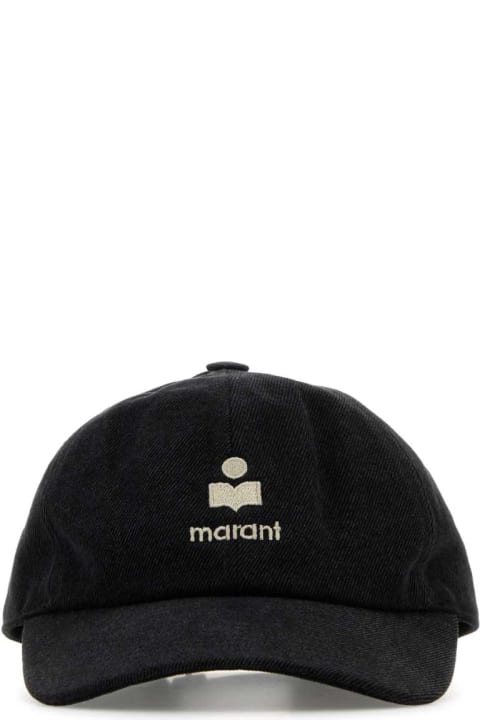 Isabel Marant قبعات لـ السيدات Isabel Marant Black Cotton Tomas Baseball Cap