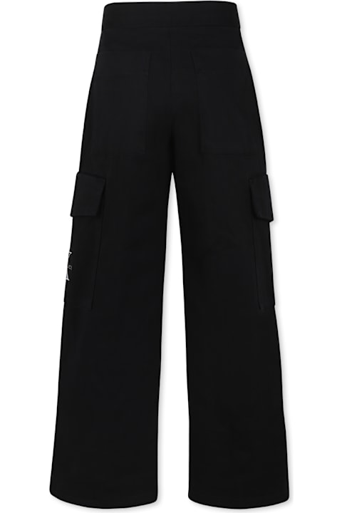 Calvin Klein for Kids Calvin Klein Black Trousers For Girl With Logo