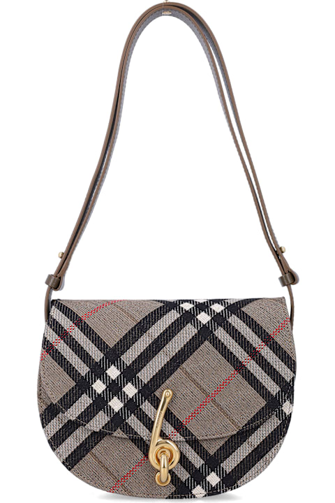 Burberry London for Kids Burberry London Burberry London Small Bridle Check Jacquard Bag