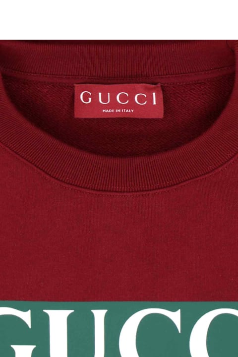 Fleeces & Tracksuits for Men Gucci Logo Crewneck Sweatshirt