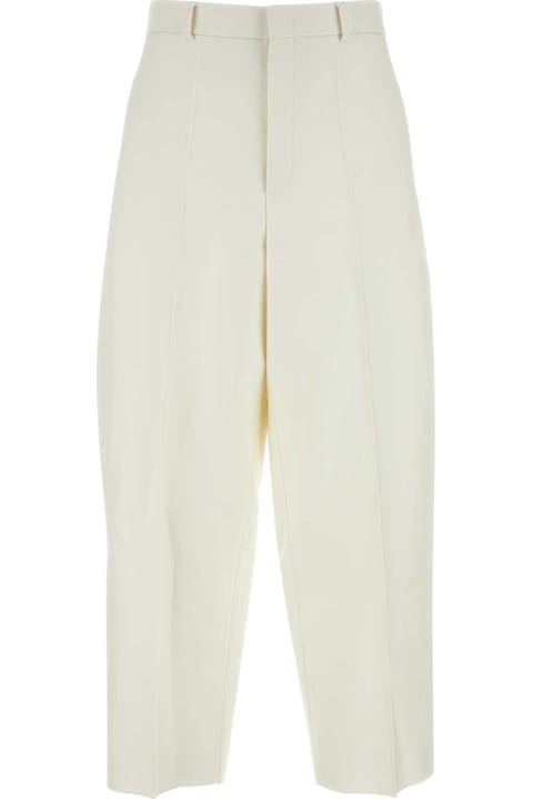 أدوات منزلية Valentino Garavani Ivory Wool Blend Pant