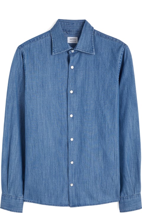 Homeware Aspesi Men's Denim Blue Shirt