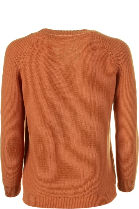 Weekend Max Mara for Women Weekend Max Mara Soft Orange Cotton Sweater