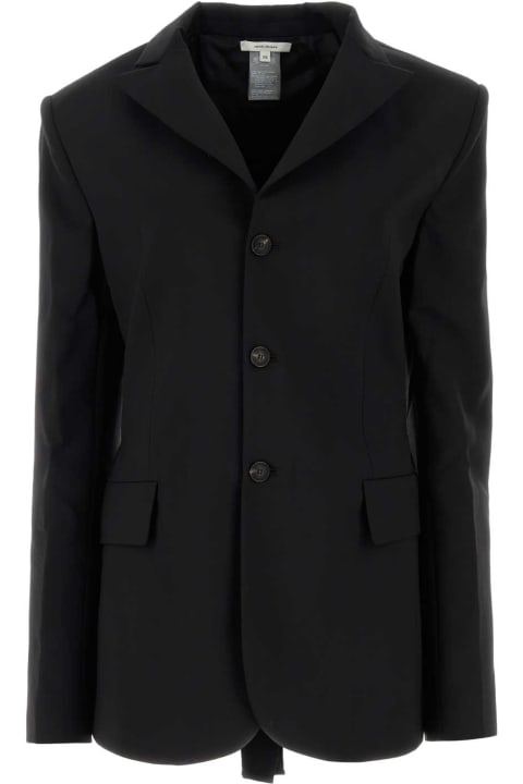 Nensi Dojaka Coats & Jackets for Women Nensi Dojaka Black Stretch Wool Blazer