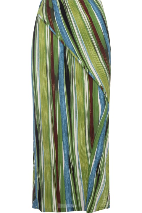 ウィメンズ新着アイテム Diane Von Furstenberg Archer Skirt In Reeds Green