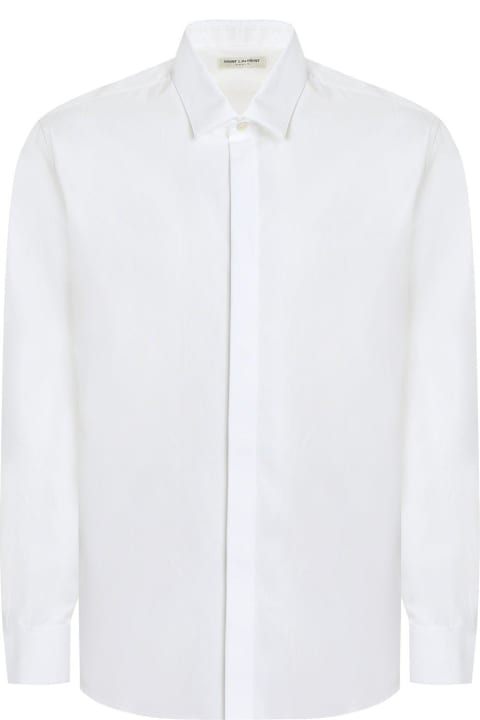 Saint Laurent Clothing for Men Saint Laurent Straight Hem Buttoned Shirt