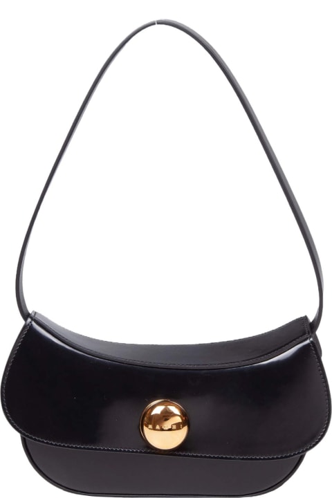 آخر صيحات الموضة من السيدات Marni Butterfly Hobo Bag In Black Leather