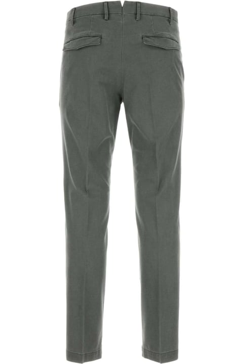 PT01 Clothing for Men PT01 Grey Stretch Cotton Blend Pant