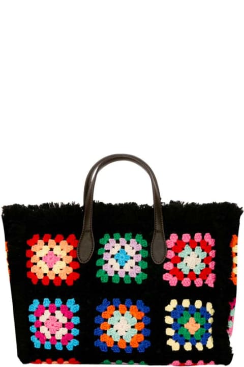MC2 Saint Barth for Women MC2 Saint Barth Colette Crochet Tiles Handbag
