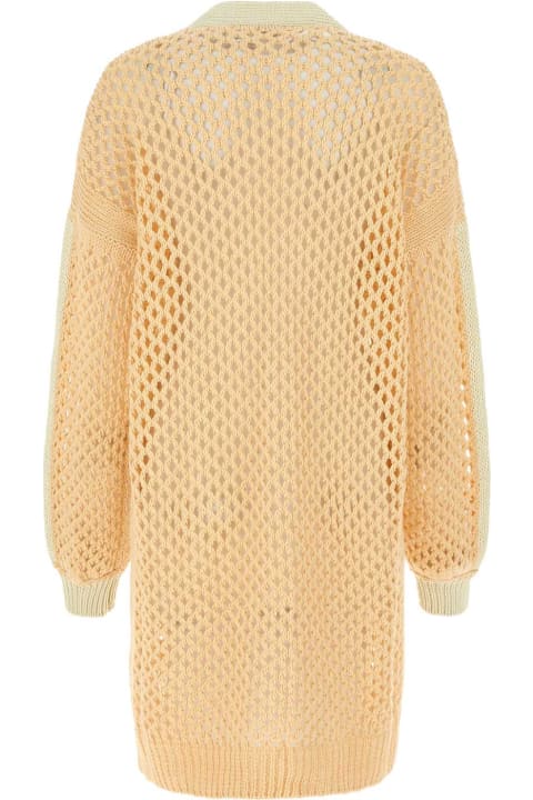 Agnona Sweaters for Women Agnona Peach Cashmere And Linen Cardigan