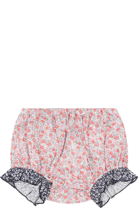 Multicolor Culottes For Baby Girl With Flowers