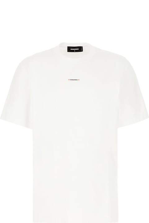 Dsquared2 Topwear for Men Dsquared2 White Cotton T-shirt