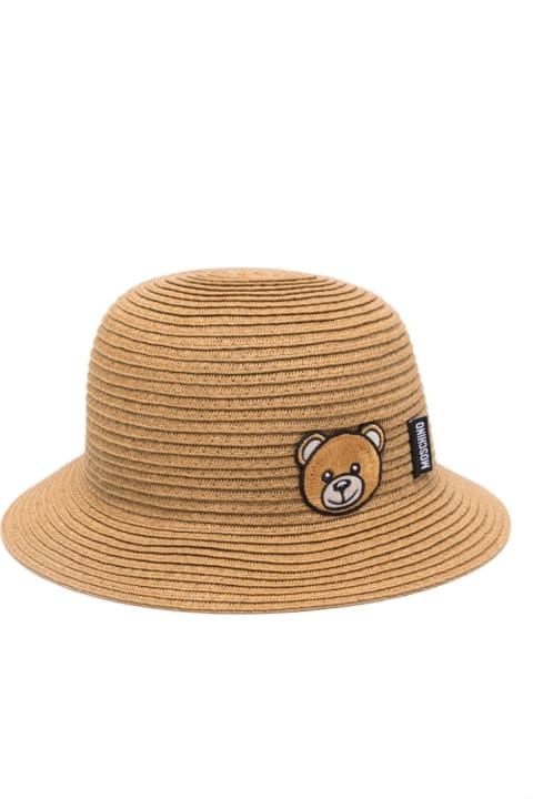 Moschino Accessories & Gifts for Baby Girls Moschino Cappello Con Applicazione Teddy Bear