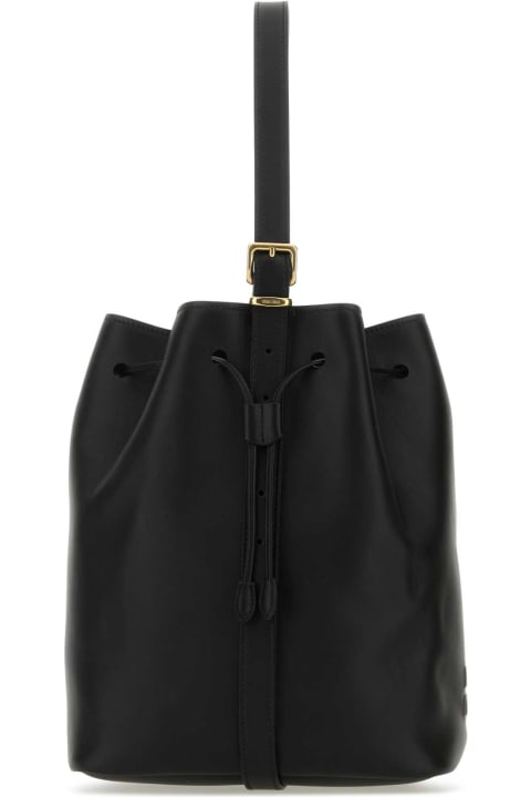 ウィメンズ新着アイテム Miu Miu Black Leather Bucket Bag