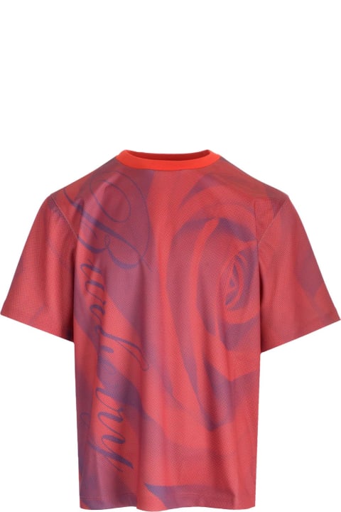 メンズ Burberryのトップス Burberry T-shirt With Rose Print