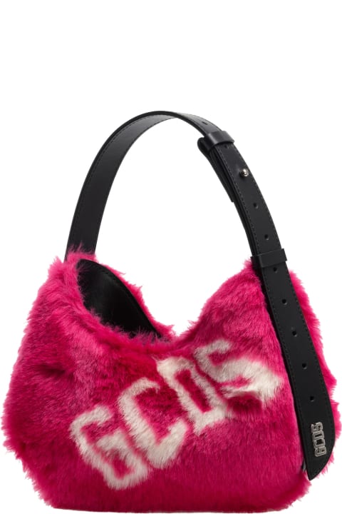 GCDS for Women GCDS Comma Twist Leather Hobo Bag