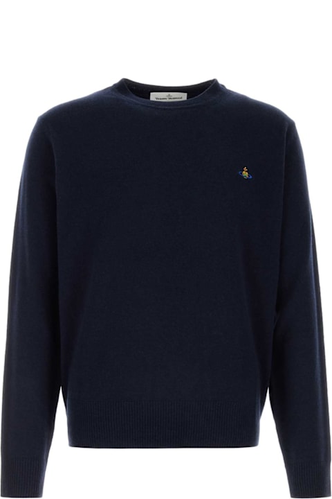 Homeware Vivienne Westwood Midnight Blue Wool Blend Alex Sweater