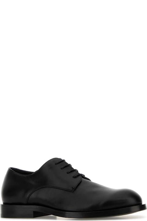 أدوات منزلية Jil Sander Black Leather Lace-up Shoes