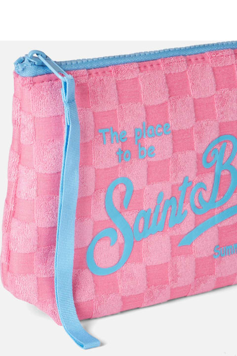Homeware MC2 Saint Barth Aline Pink Terry Pochette With Check