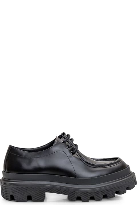 Dolce & Gabbana Laced Shoes for Women Dolce & Gabbana Derby Leather Shoes