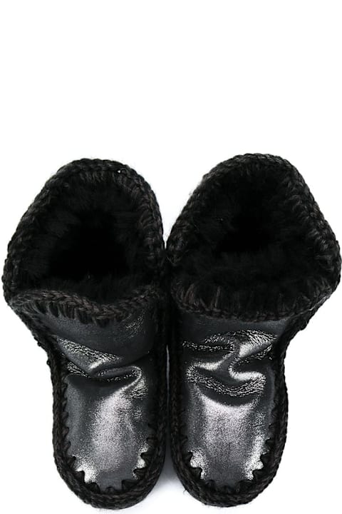 Mou Shoes for Girls Mou Black Girls Boots