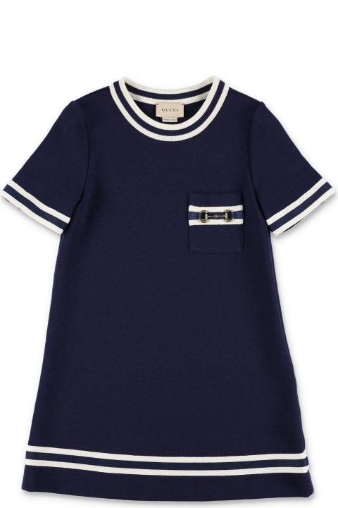 Gucci for Kids Gucci Knitted Dress With Horsebit